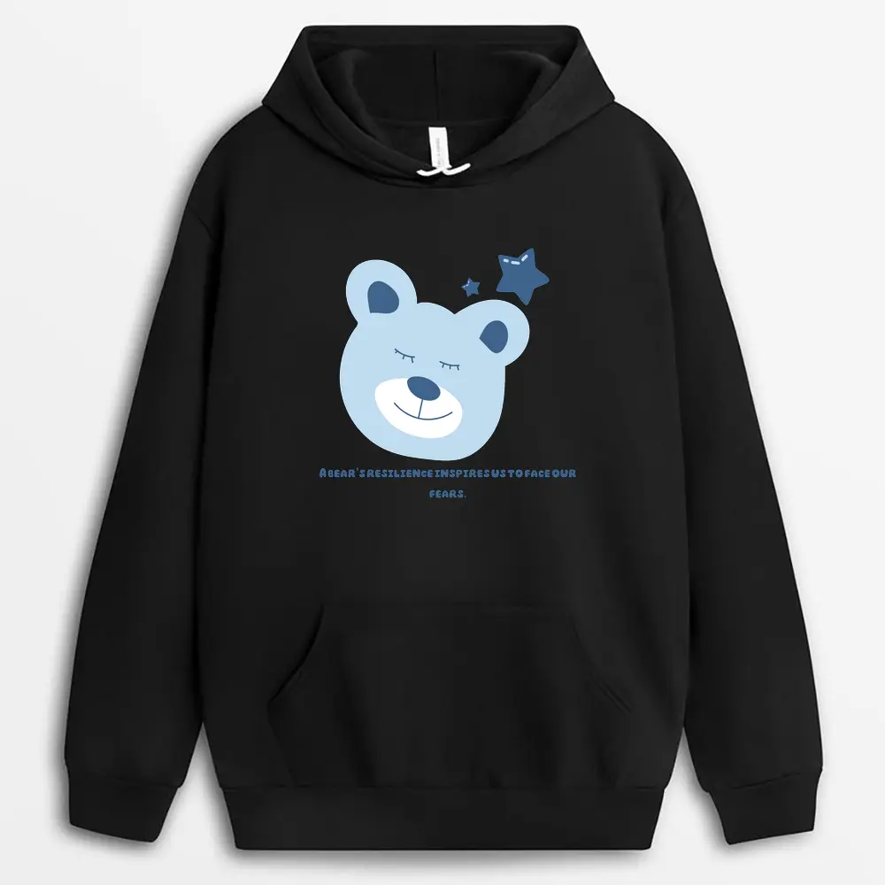 A Bears Resilience Inspires Us To Face Our Fears Gtxtee Hoodie - Black