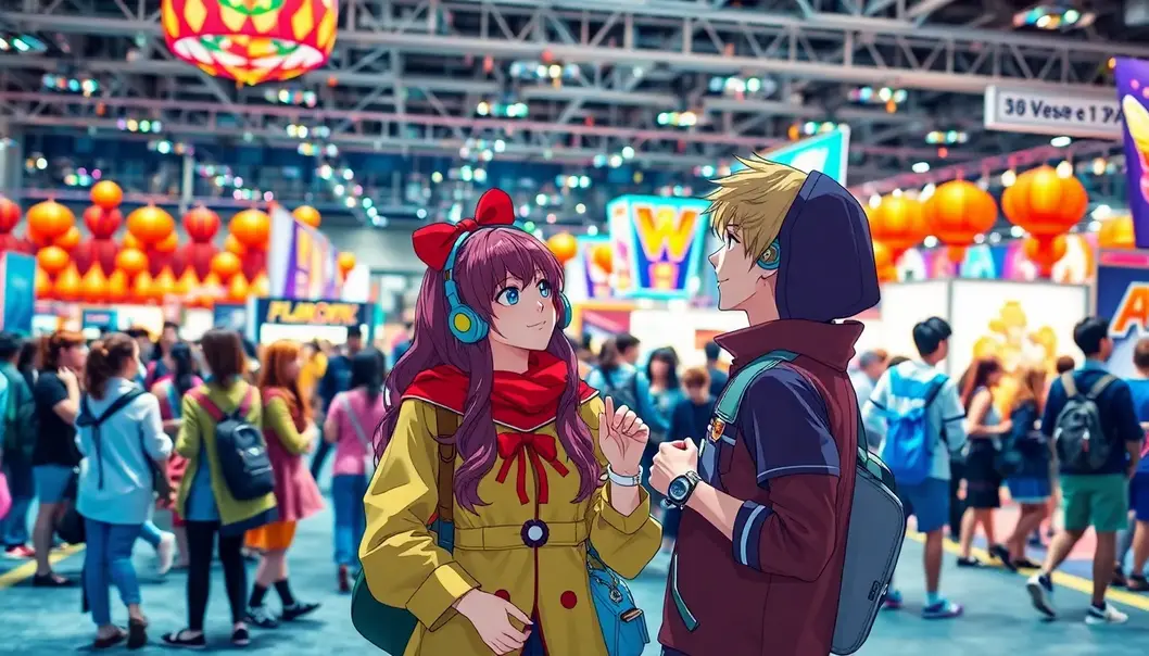 Two anime-style characters engaging in a heartfelt conversation.